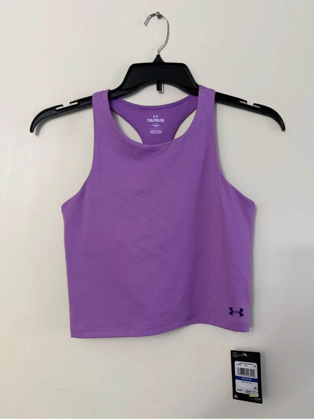 Under Armour Lavender Racerback Crop Tank